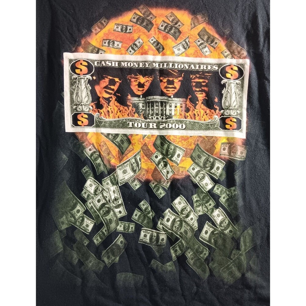 Cash Money Records Millionaires Tour Mens Medium T Shirt Lil Wayne Rap Hip Hop